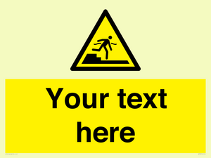 Custom warning Submerged step or steps